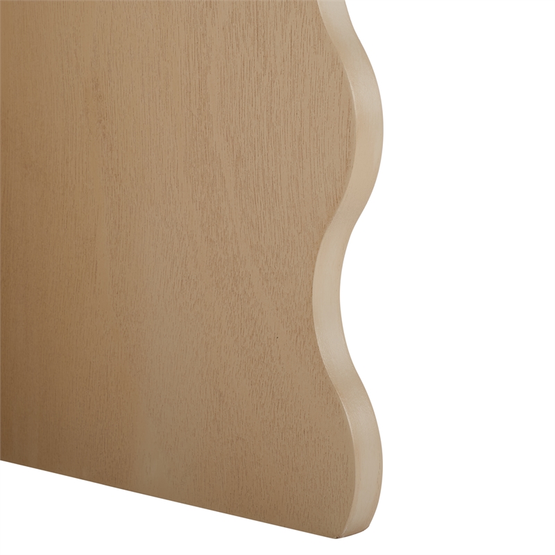 Safavieh Lilith Wavy Wood Accent Table in Natural