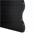 Safavieh Lilith Wavy Wood Accent Table in Matte Black