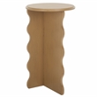 Safavieh Lilith Wavy Wood Accent Table in Brown