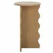 Safavieh Lilith Wavy Wood Accent Table in Brown