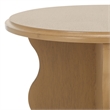 Safavieh Lilith Wavy Wood Accent Table in Brown