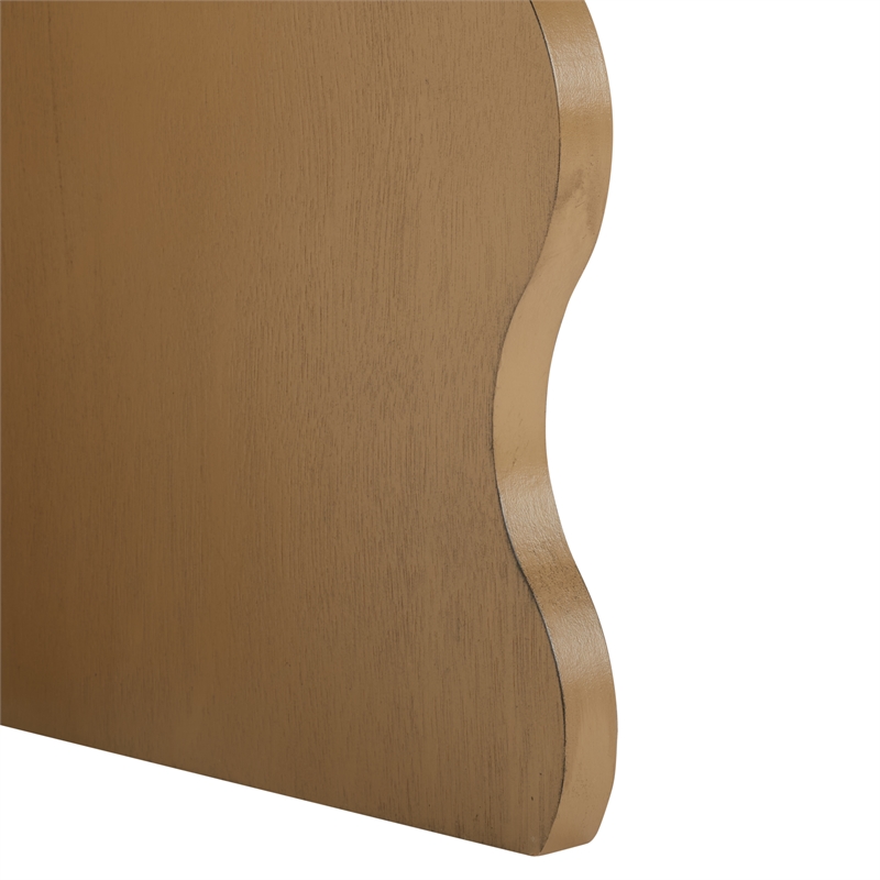 Safavieh Lilith Wavy Wood Accent Table in Brown
