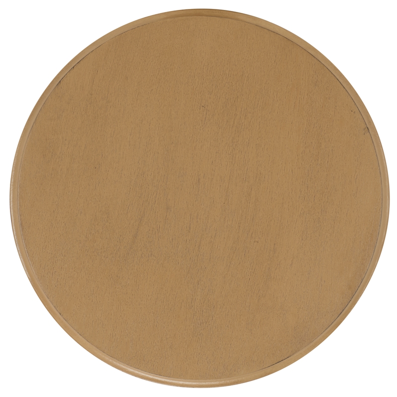 Safavieh Lilith Wavy Wood Accent Table in Brown
