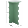 Safavieh Lilith Wavy Wood Accent Table in Sage