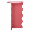 Safavieh Lilith Wavy Wood Accent Table in Rose