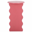 Safavieh Lilith Wavy Wood Accent Table in Rose