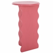 Safavieh Lilith Wavy Wood Accent Table in Rose