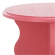 Safavieh Lilith Wavy Wood Accent Table in Rose