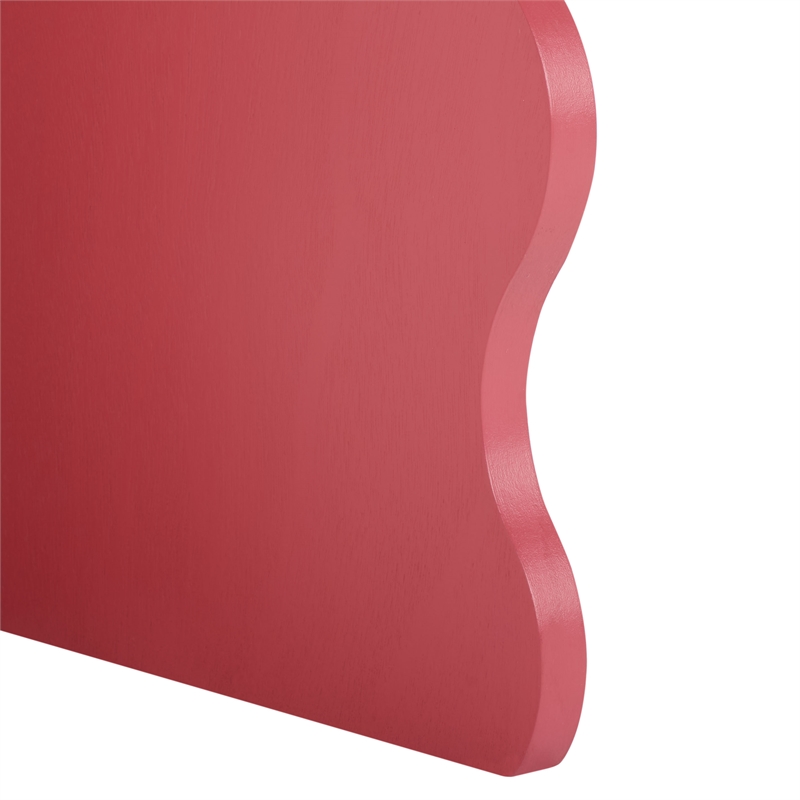 Safavieh Lilith Wavy Wood Accent Table in Rose