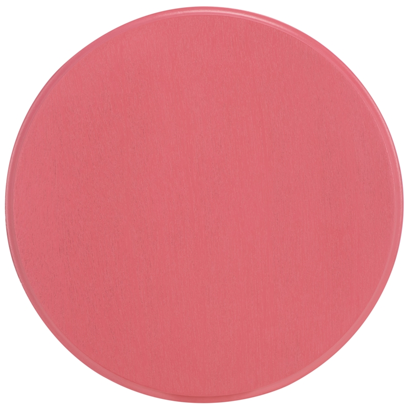 Safavieh Lilith Wavy Wood Accent Table in Rose