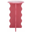 Safavieh Lilith Wavy Wood Accent Table in Rose