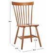 Safavieh Parker Wood Spindle Dining Chair (Set Of 2) in Walnut