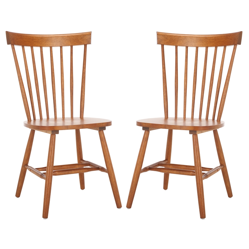 Safavieh Parker Wood Spindle Dining Chair (Set Of 2) in Walnut
