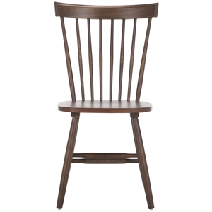 Safavieh Parker Wood Spindle Dining Chair (Set Of 2) in Dark Walnut