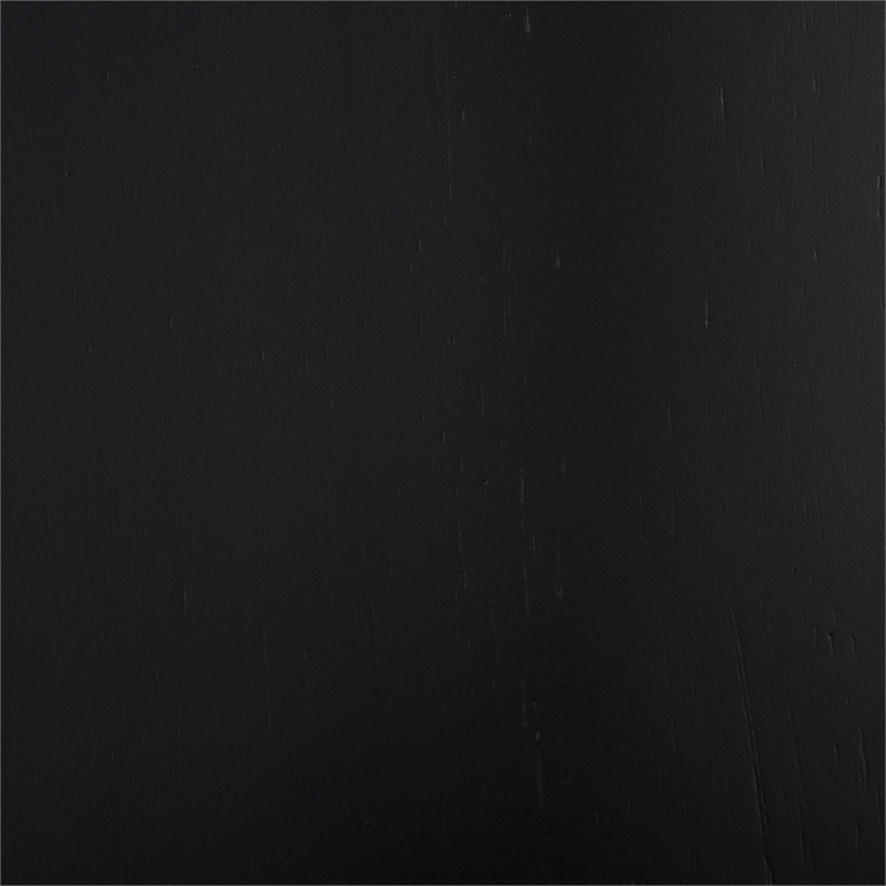 Safavieh Burris Wood Side Chair in Matte Black