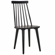 Safavieh Burris Wood Side Chair in Matte Black