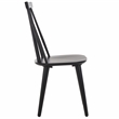 Safavieh Burris Wood Side Chair in Matte Black