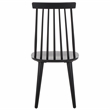 Safavieh Burris Wood Side Chair in Matte Black