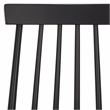 Safavieh Burris Wood Side Chair in Matte Black