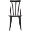 Safavieh Burris Wood Side Chair in Matte Black
