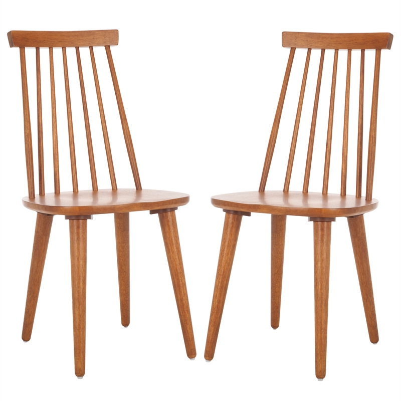 Safavieh Burris Wood Side Chair in Brown