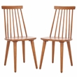 Safavieh Burris Wood Side Chair in Brown