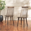 Safavieh Burris Wood Side Chair in Dark Walnut