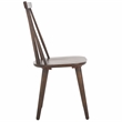 Safavieh Burris Wood Side Chair in Dark Walnut