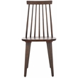 Safavieh Burris Wood Side Chair in Dark Walnut