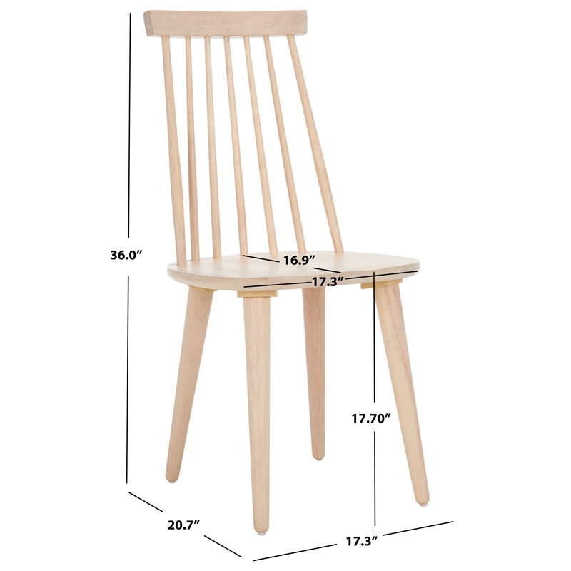 Safavieh Burris Wood Side Chair in White