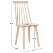 Safavieh Burris Wood Side Chair in White