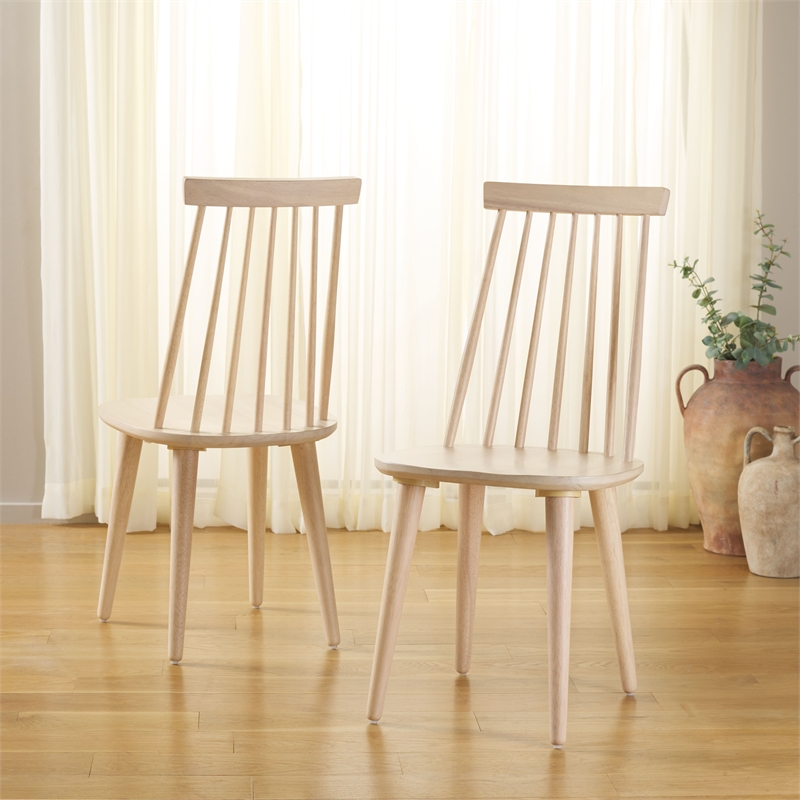 Safavieh Burris Wood Side Chair in White