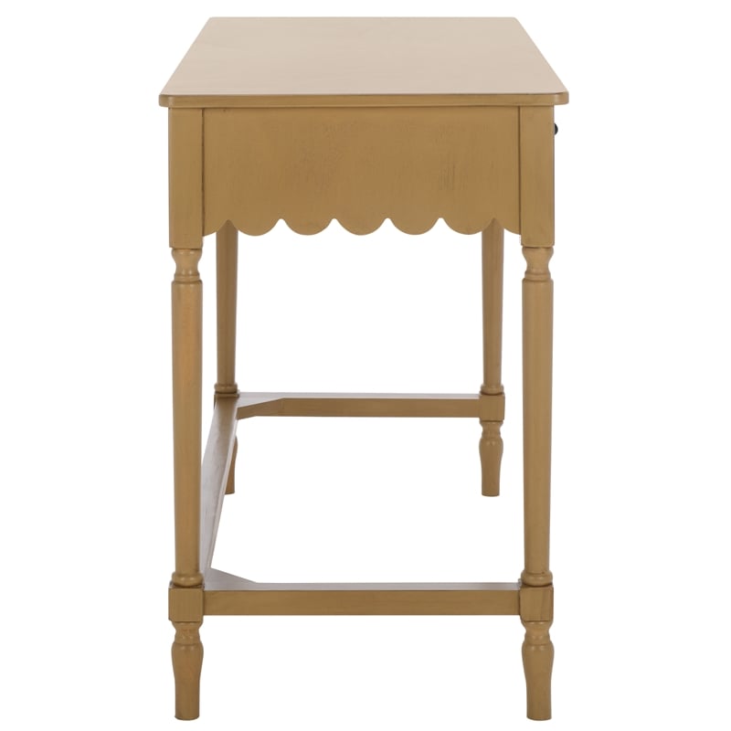 Safavieh Haven Wood 2 Drw Desk in Brown