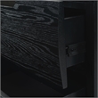 Safavieh Beethoven Solid Wood 2 Drawer Nightstand in Black