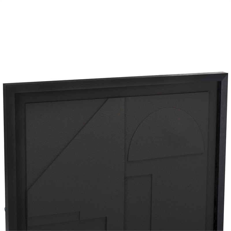 Safavieh Power Outage Wood and Iron Framed Dimensional Art in Black