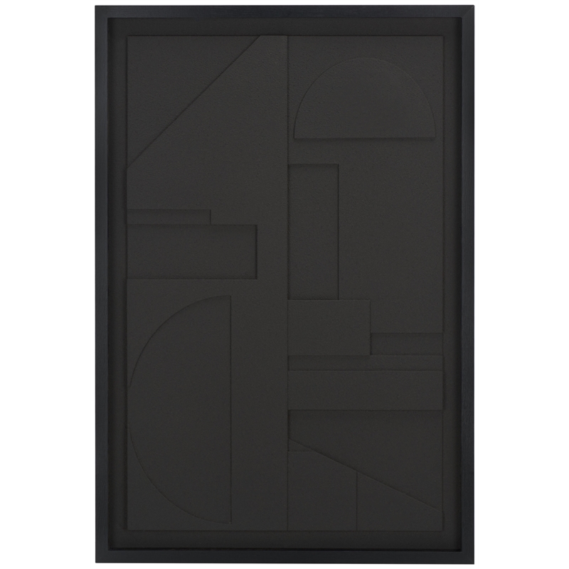 Safavieh Power Outage Wood and Iron Framed Dimensional Art in Black