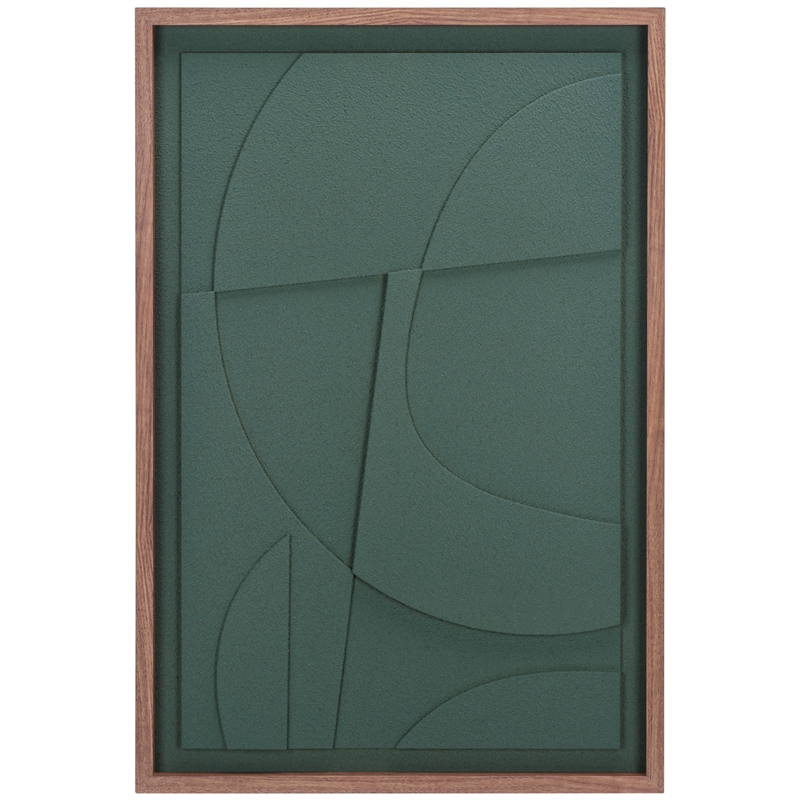 Safavieh Natures Edge Wood and Iron Framed Dimensional Art in Green