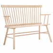 Safavieh Addison Wood Spindleback Settee in White