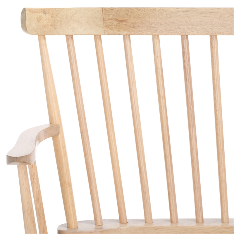 Safavieh Addison Wood Spindleback Settee in White