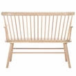 Safavieh Addison Wood Spindleback Settee in White