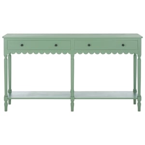 Safavieh Haven Wood 2 Drw Large Console in Sage