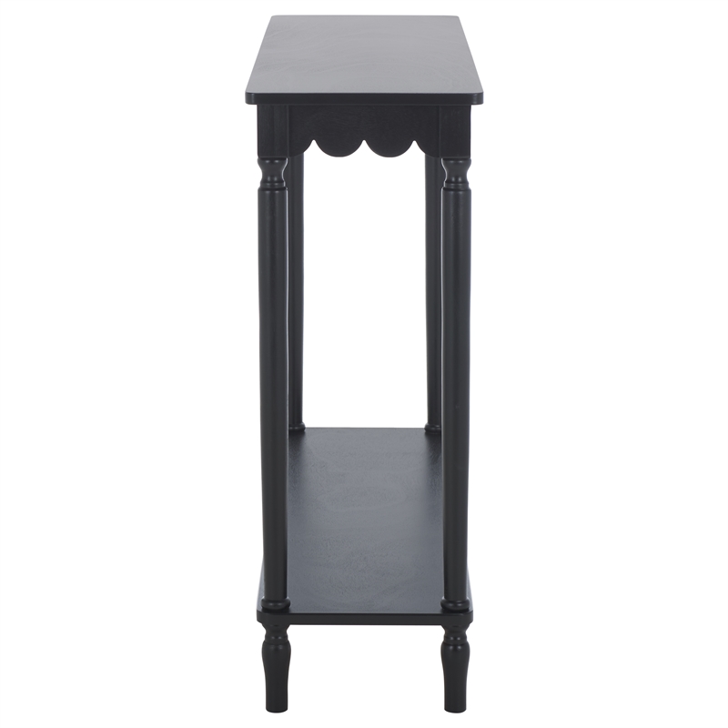Safavieh Haven Wood Console in Matte Black