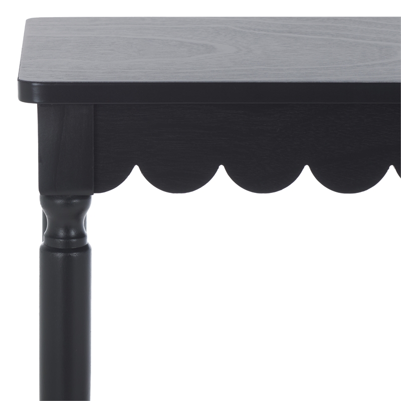 Safavieh Haven Wood Console in Matte Black