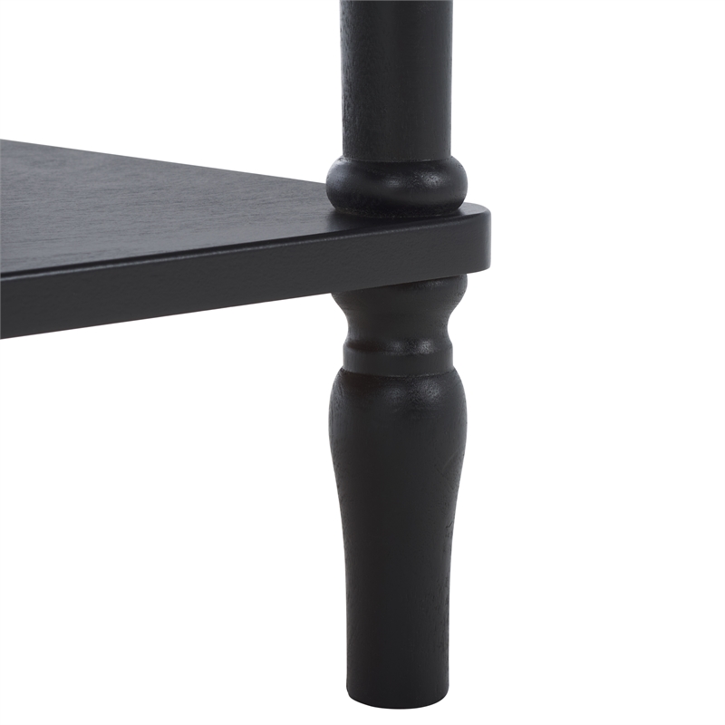 Safavieh Haven Wood Console in Matte Black