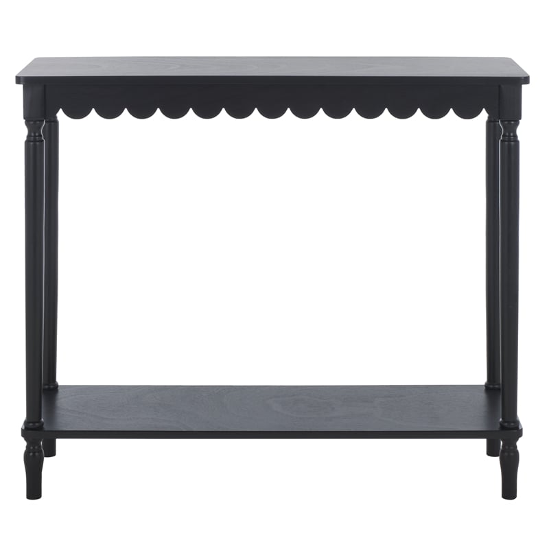 Safavieh Haven Wood Console in Matte Black