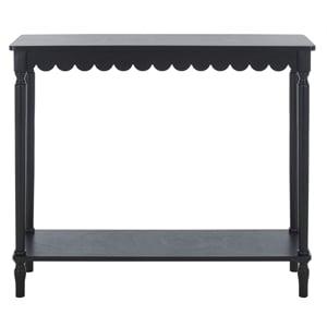 Safavieh Haven Wood Console in Matte Black