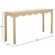 Safavieh Lilith Wavy Wood Console in Natural