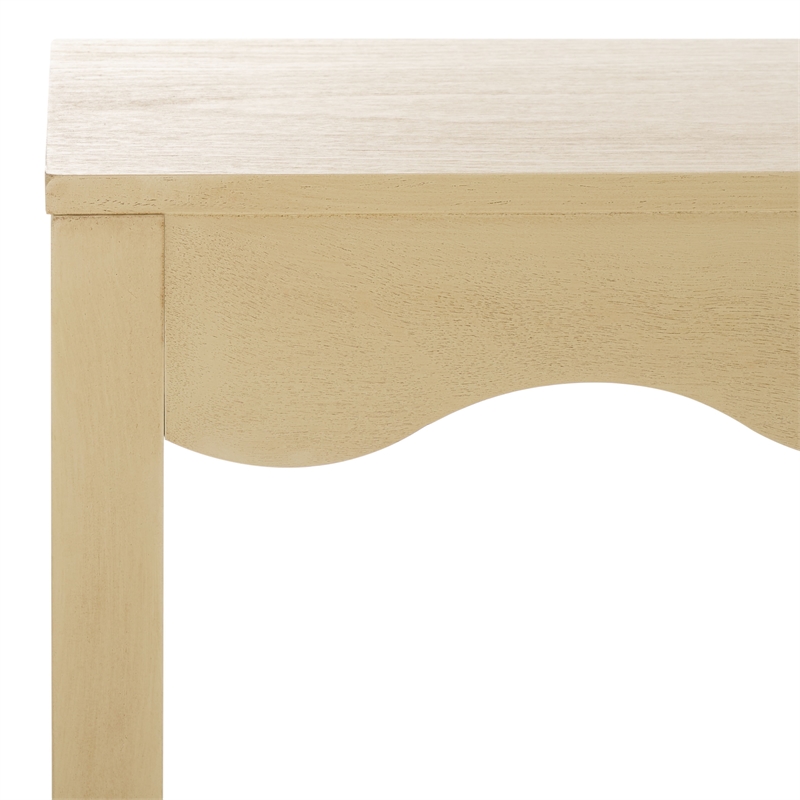 Safavieh Lilith Wavy Wood Console in Natural