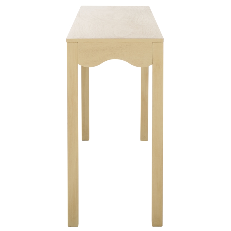 Safavieh Lilith Wavy Wood Console in Natural