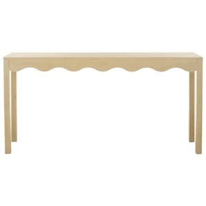Safavieh Lilith Wavy Wood Console in Natural